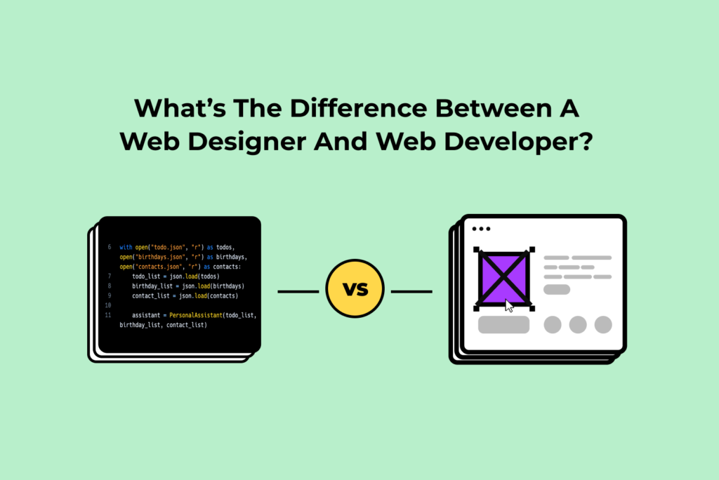 What’s the Difference Between a Web Designer & Web Developer?