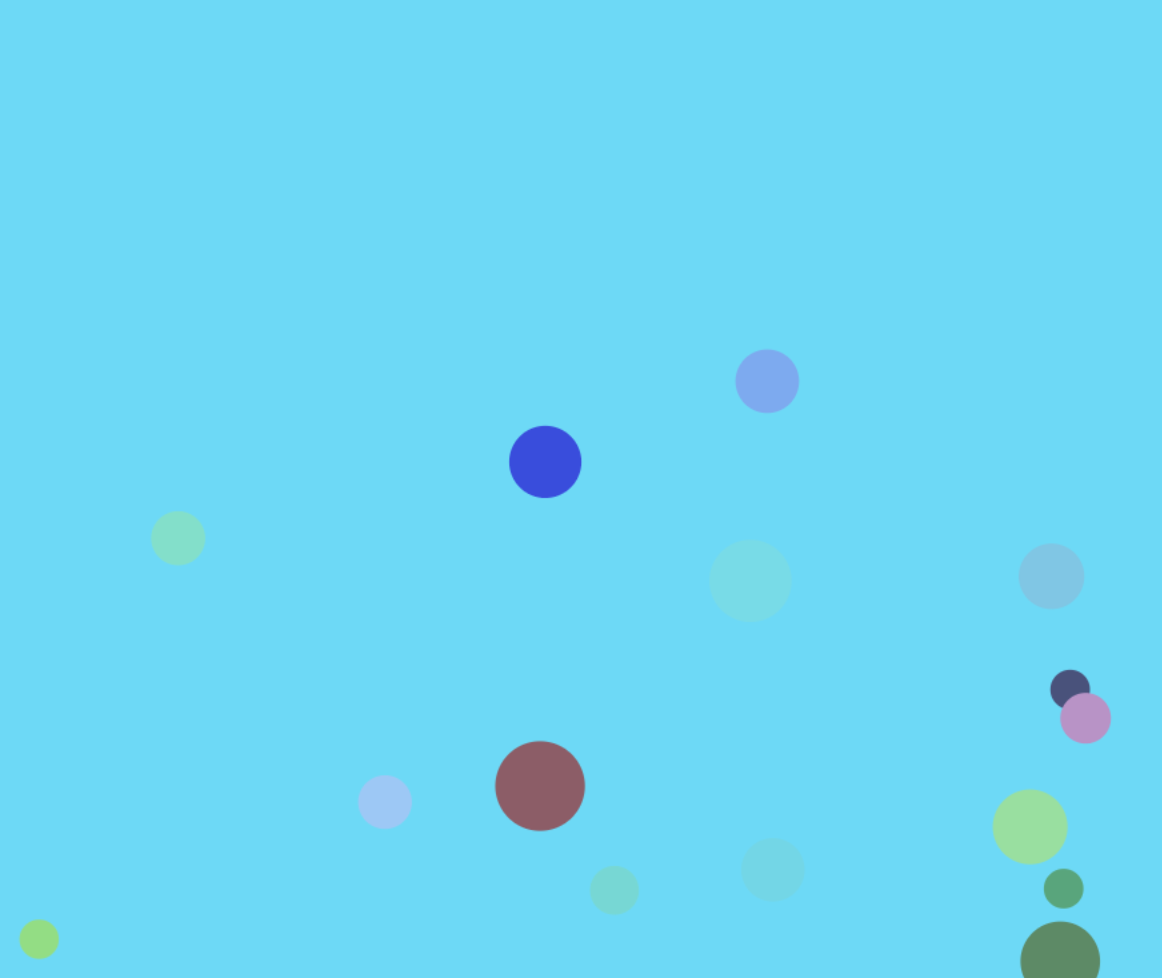 colorful dots on a blue background