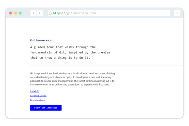 Git Immersion