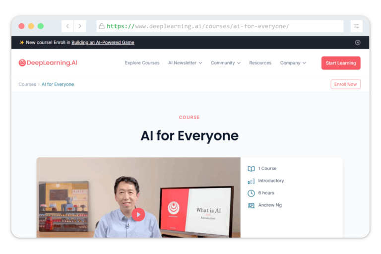 AI for Everyone from DeepLearning.AI